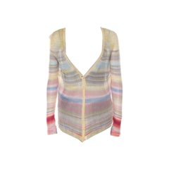 Missoni - Cardigan in maglia a righe multicolore M. I.