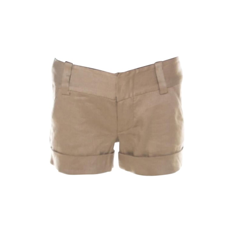 Alice + Olivia, courts manchettes en lin beige L en vente