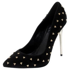 Alexander McQueen Schwarz Wildleder Nieten Pumps Größe 37