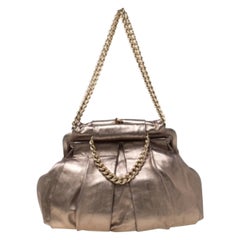 Christian Louboutin Borsa Loubinette in pelle metallizzata