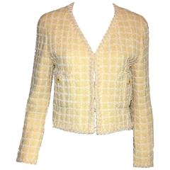 Iconic Chanel 1994 Yellow & Lime Pastels Jacket - Museum Piece 1