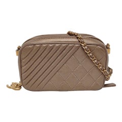 Chanel Mademoiselle Kamera Mini Kupfer Gold Lammfell Leder Gold Kette, 2014