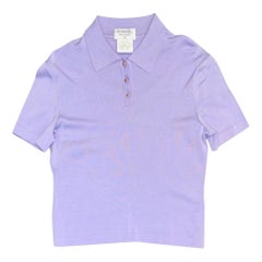 Chanel Lila Lavendel-Baumwoll-Polo Polo in Violett