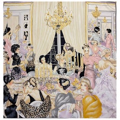 Christian Dior Pink Silk Scarf 1980
