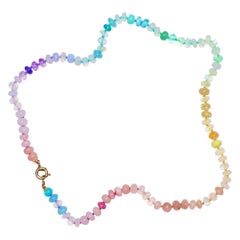 Aquamarine Beaded Necklaces