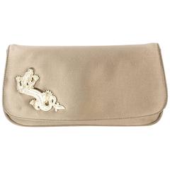 Barry Bronze Barry Kieselstein-Cord Satin Clutch