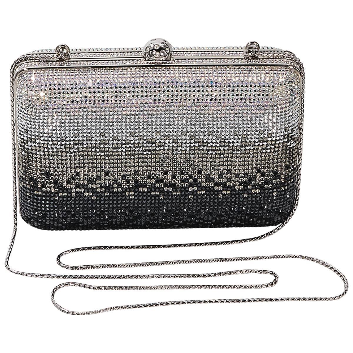 Silver & Black Judith Leiber Sequin Clutch