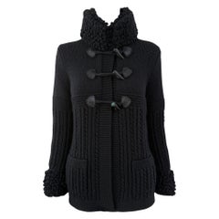 Chanel 6K$ New Black Fluffy Cashmere Jacket 40 FR