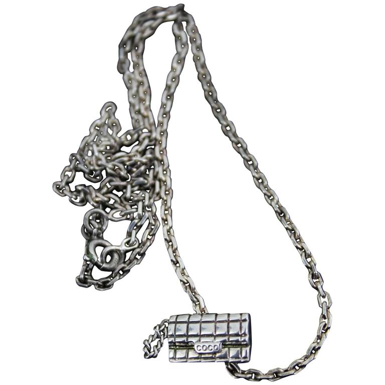 Rare Chanel Sterling Silver Pendant 