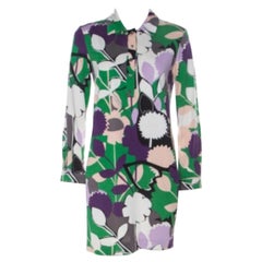 Diane von Furstenberg Multicolor Printed Silk Jersey Nicole Tunic M