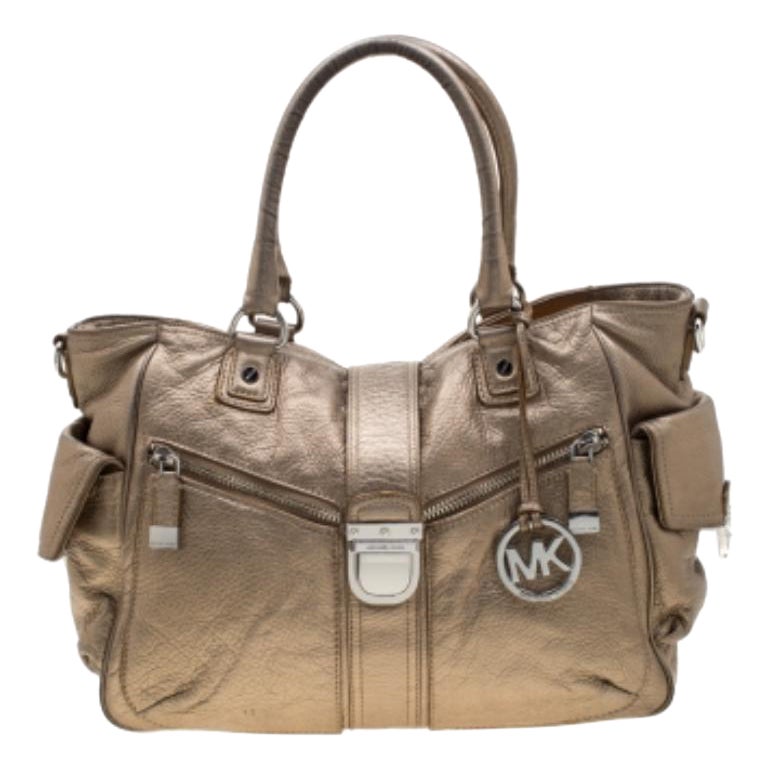 Michael Kors - Borsa in pelle oro metallizzato in vendita