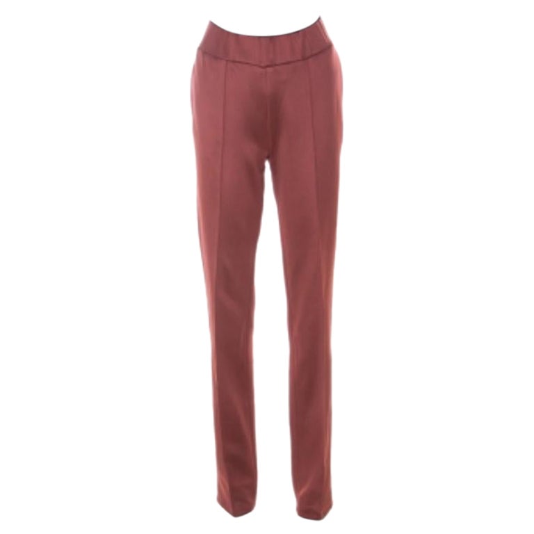 Bottega Veneta Pantalones de chándal con costuras rosa oscuro M en venta