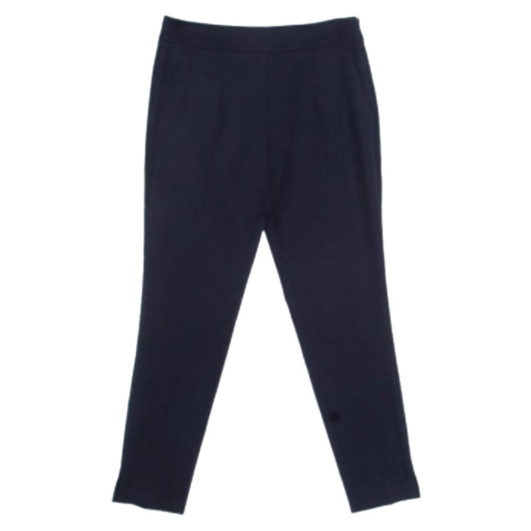 Emporio Armani Pantaloni sartoriali in lana blu navy S