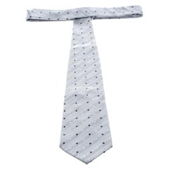 Boss by Hugo Boss Monochrome Polka Dotted Silk Jacquard Tie