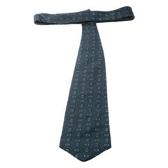Boss By Hugo Boss Grey Textured Silk Jacquard Traditional Tie