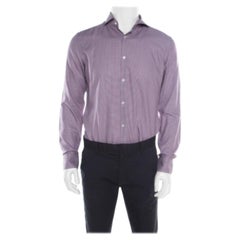 Boss By Hugo Boss Multicolor Houndstooth Printed Cotton Dwayne Slim Fit Shirt M