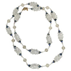Vendome Crystal Cluster Beaded Necklace