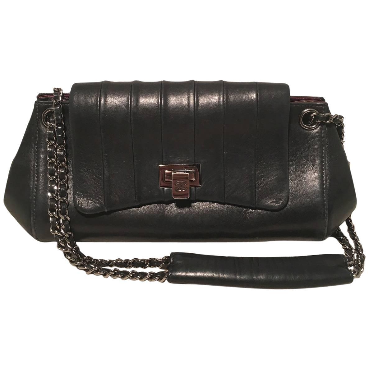 Chanel Mademoiselle Ligne Striped Top Flap Classic Shoulder Bag at ...
