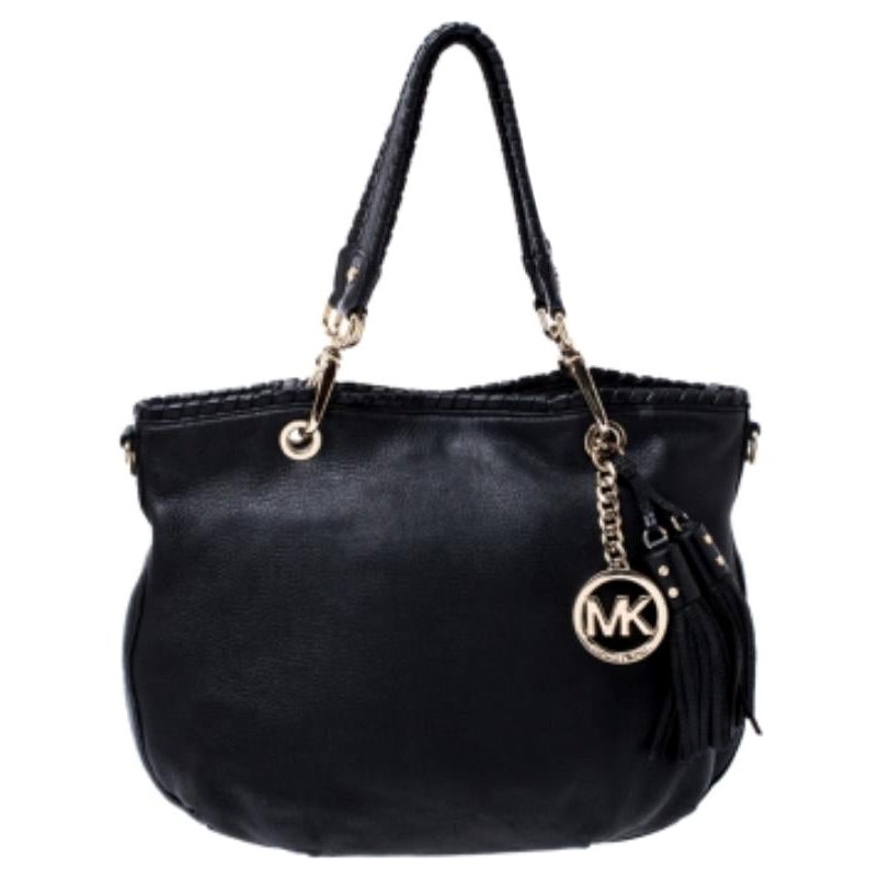 Michael Kors - Borsa con nappe in pelle nera in vendita