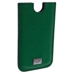 Dolce & Gabbana Green Leather iPhone 4 Case