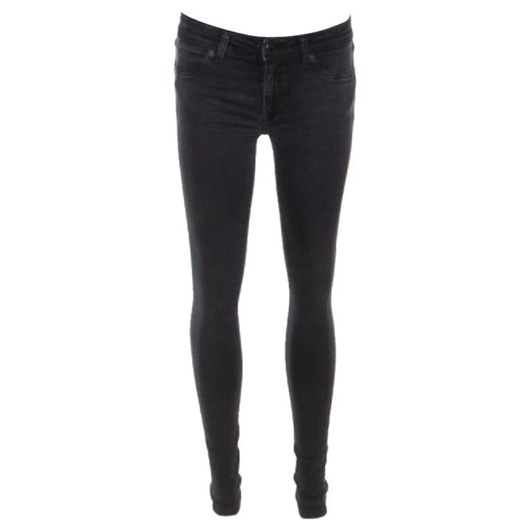 Burberry Brit Dark Grey Denim Skinny Low Rise Jeans M en venta