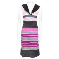 Missoni Pink and Black Knit Sleeveless Dress M