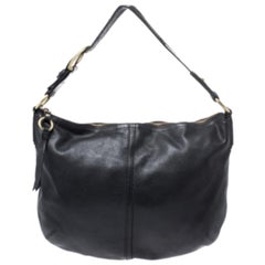 Coach Black Soft Leather Hobo
