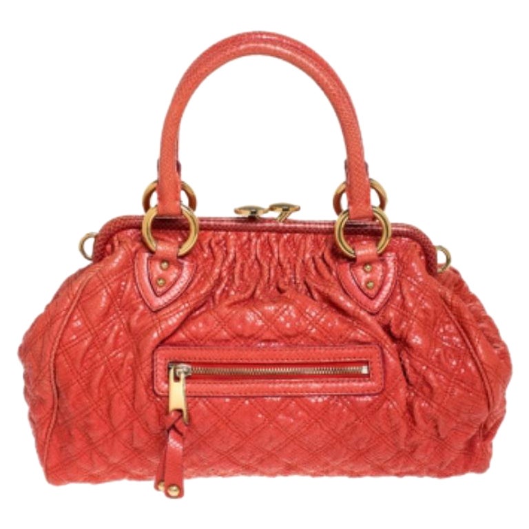 Marc Jacobs by marc jacobs en cuir gaufré orange en vente