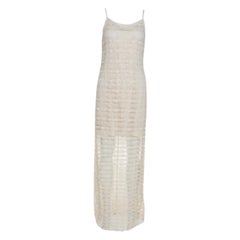 Alice + Olivia Cream Crochet Anora Maxi Dress M