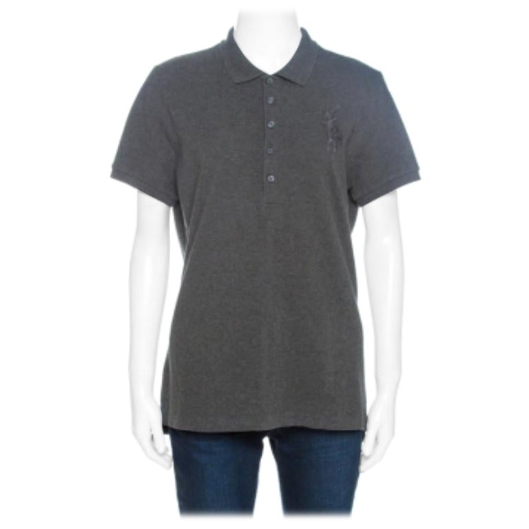 Polo Ralph Lauren Grigio Piqué Cotone Skinny T-Shirt XL