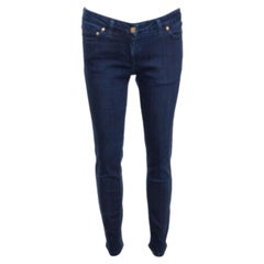 Roberto Cavalli Indigo Denim Tapered Fitted Jeans M