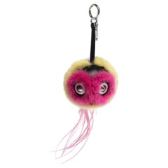 Fendi Multicolor Fur Funky Monster Bug Bag Charm