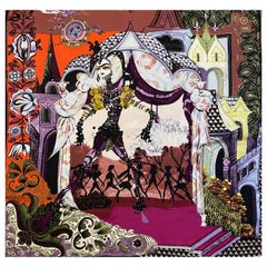 Christian Lacroix Silk Scarf "Scenery"