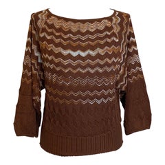 Maglione marrone Missoni.