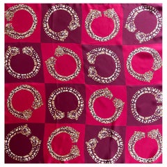 Pañuelo de seda Cartier "Pulsera Pantera"