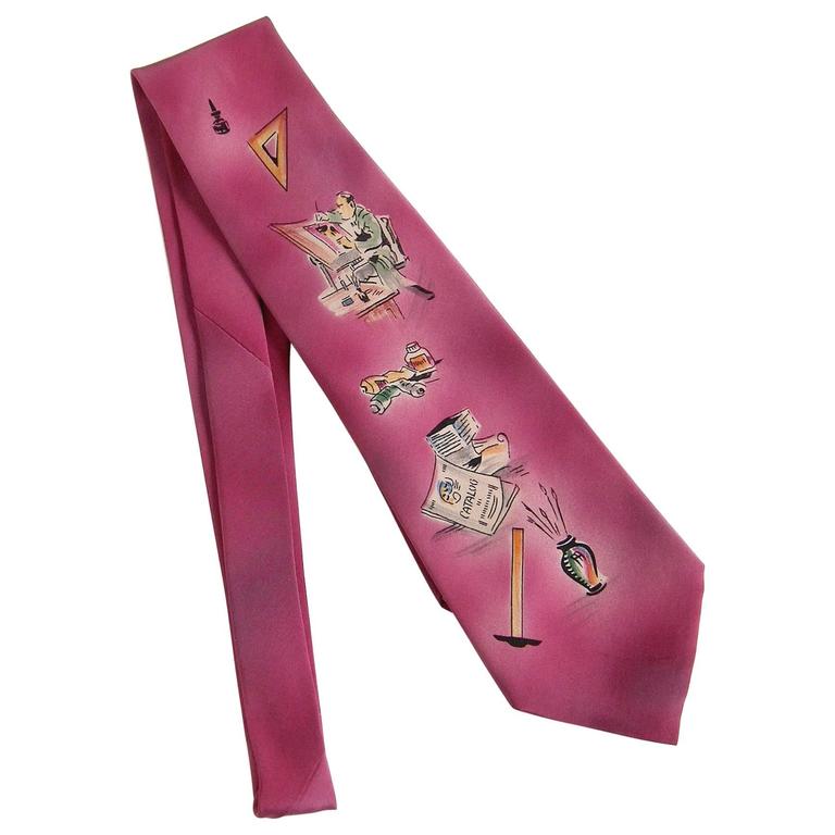 Hand Painted Silk Tie at 1stDibs hand painted silk ties