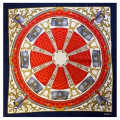 Céline Paris Silk Scarf "Wheels of Hat"