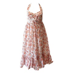 1977 Kenzo documented floral bubble dress