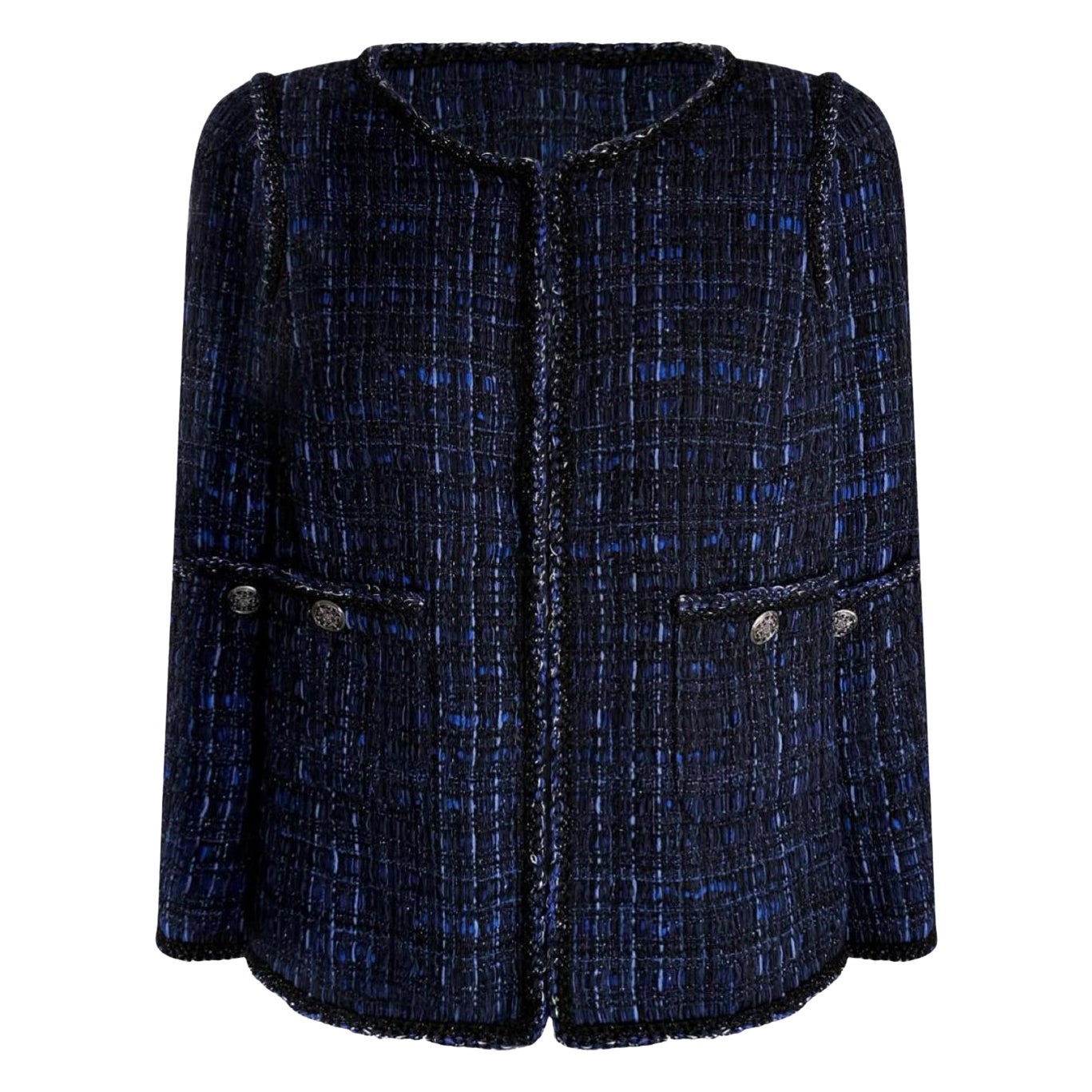 Chanel 9K$ París / Shanghai Chaqueta de tweed Lesage 38 FR en venta