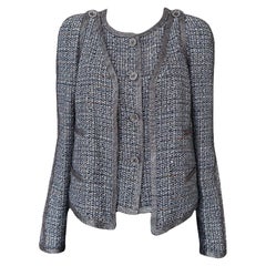 Chanel 14K$ Super Rare Jewell Detail Tweed Ensemble 36 FR