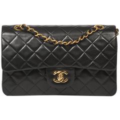Chanel Classic Double Flap 23 Black Quilted Leather 10