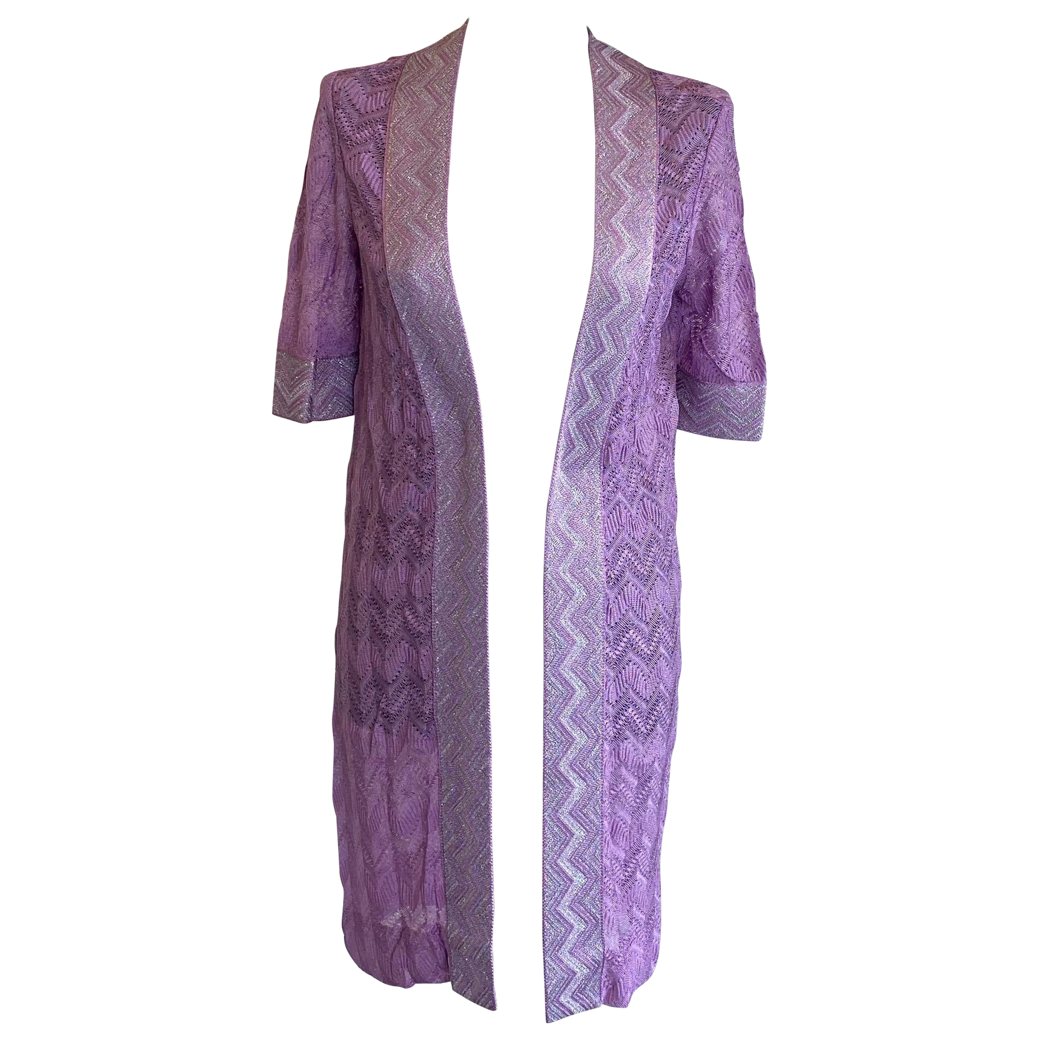 Missoni Top violet avec détails. en vente