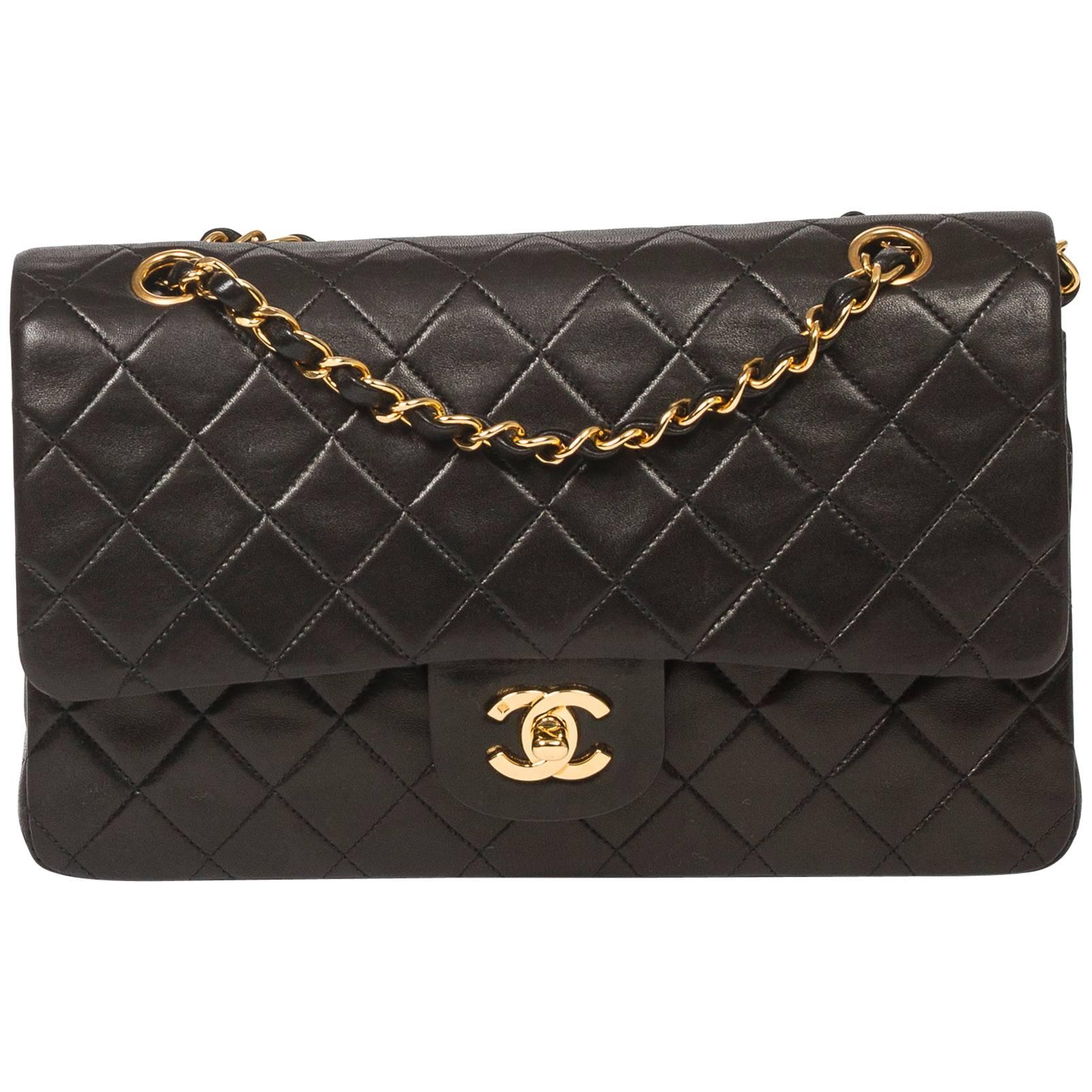Chanel Classic Double Flap 26 Black Quilted Leather