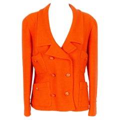 Giacca arancione Chanel anni '90