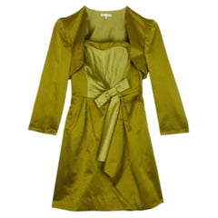 Paule Ka Yellow Bolero & Dress Set L