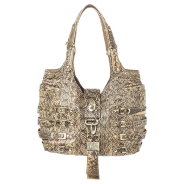 Jimmy Choo Bree Snakeskin Tote in vendita