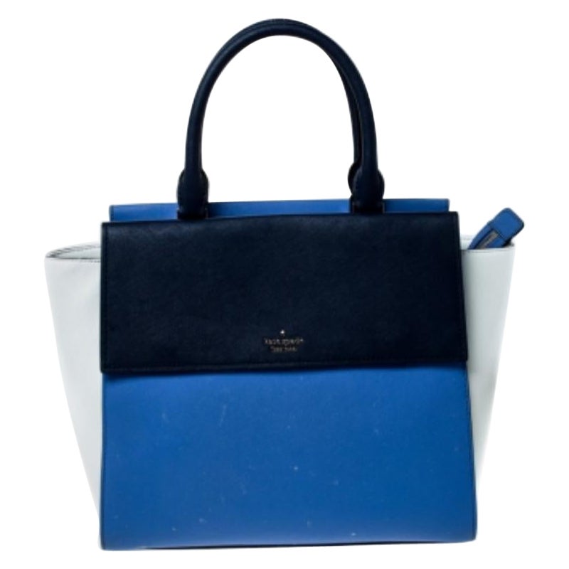 Kate Spade Multicolor Leather Flap Satchel im Angebot