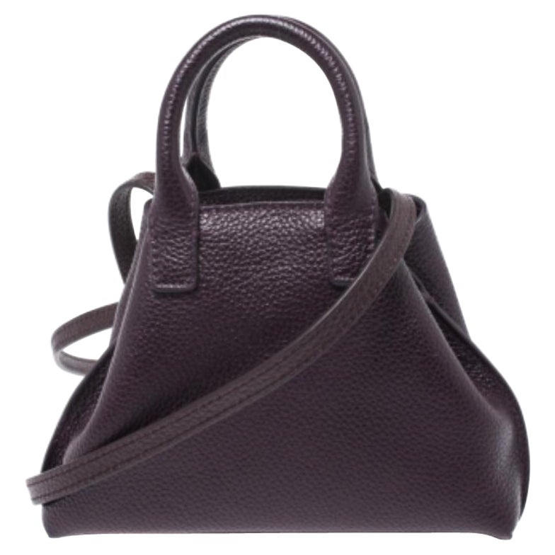 Bolso Crossbody de piel morada Akris en venta