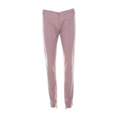 Ermanno Scervino Lavender Cotton Stretch Tapered Trousers M