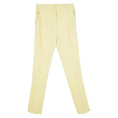 Balenciaga Yellow High Waist Tapered Pants S